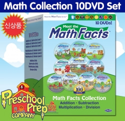 [DVD]프리스쿨 프랩-매쓰 더 팩트 10종 세트 (Meet The Math Facts 10 DVD Set) : NO.1 유아영어 대표작!★당일출고★