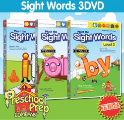 [DVD]プリスクール・プレップ(Preschool Prep)Sight Words :3DVD★送料無料★