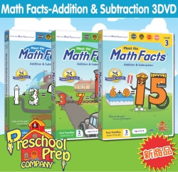 [DVD]プリスクール・プレップ(Preschool Prep)Math Facts - Addition &amp; Subtraction:3DVD★送料無料★